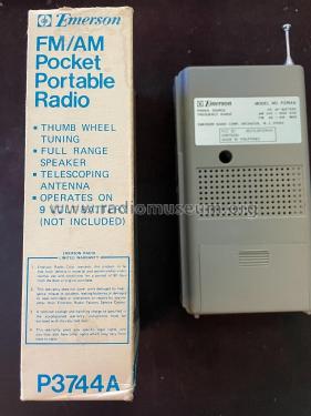 FM/AM Pocket Radio P3744A; Emerson Radio & (ID = 2828642) Radio