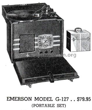 G-127 Ch= G; Emerson Radio & (ID = 1417051) Radio