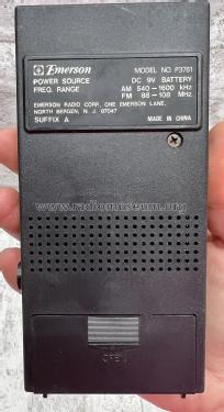 P3761 ; Emerson Radio & (ID = 2893935) Radio