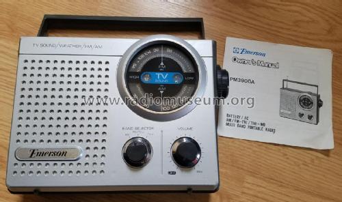 TV Sound/Weather/FM/AM PM3900; Emerson Radio & (ID = 2238502) Radio