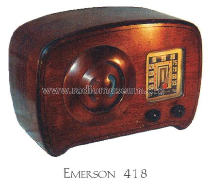 FL418 'Humpback Bullseye' Ch= FL; Emerson Radio & (ID = 1467305) Radio
