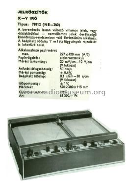 X-Y Karakterisztika Rajzoló, Recorder 79812 NE-240; EMG, Orion-EMG, (ID = 2708531) Equipment