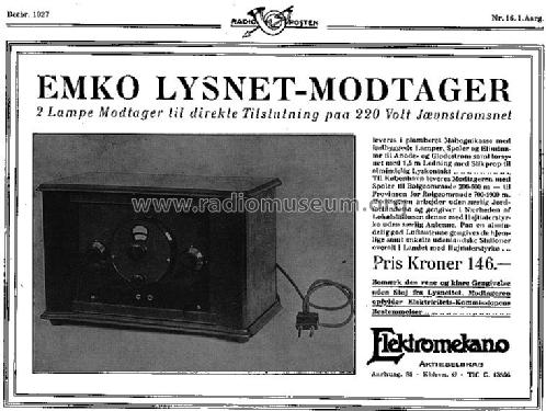 EMKO Lysnet-Modtager ; EMKO A/S; København (ID = 190409) Radio