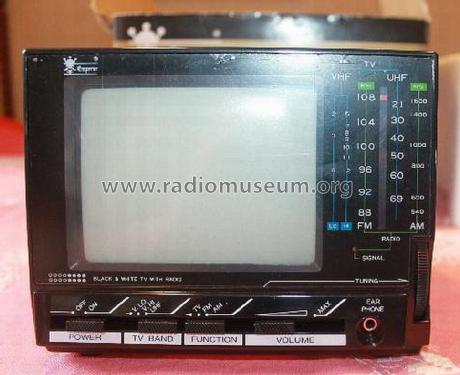 Mini Portable B/W TV with AM/FM Radio BTWR-500; Emperor Electronics (ID = 1955682) TV Radio