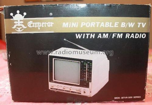 Mini Portable B/W TV with AM/FM Radio BTWR-500; Emperor Electronics (ID = 1955685) TV Radio