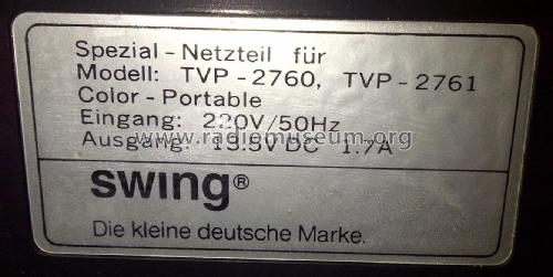 Swing TVP-2760; Emperor Electronics (ID = 1764894) Television