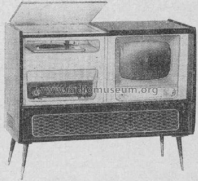Fernseh-Kombination 43/1628; Emud, Ernst Mästling (ID = 231489) TV Radio