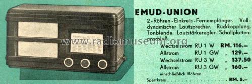 Radio Union 1 ; Emud, Ernst Mästling (ID = 2398781) Radio