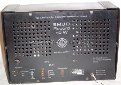 Record 110-W; Emud, Ernst Mästling (ID = 74864) Radio