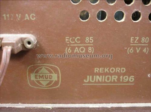 Rekord Junior - Jr 196; Emud, Ernst Mästling (ID = 661200) Radio