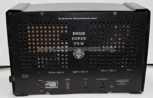 Super 179W; Emud, Ernst Mästling (ID = 2339504) Radio