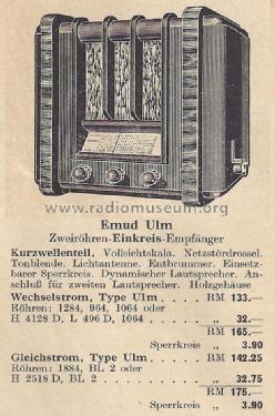 Ulm W; Emud, Ernst Mästling (ID = 1402819) Radio