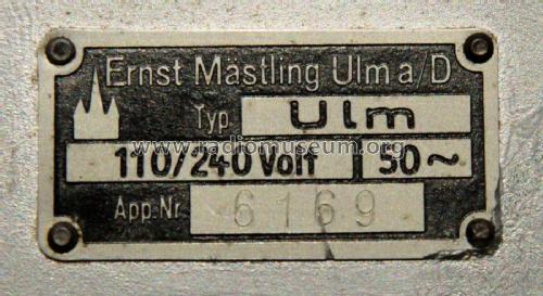 Ulm W; Emud, Ernst Mästling (ID = 2002310) Radio