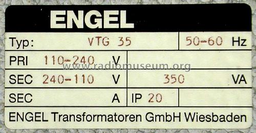Vorschalt-Spar-Transformator VTG 35; Engel GmbH FEM, HSGM (ID = 1817330) A-courant