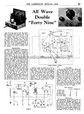 All Wave Double 'Forty Nine' ; Ensign Radio, The (ID = 3030698) Bausatz