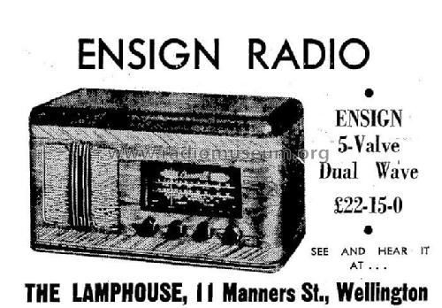 Ensign 5 Valve ; Ensign Radio, The (ID = 2150183) Radio