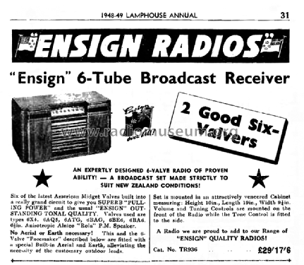 Ensign 6 Broadcast ; Ensign Radio, The (ID = 2898894) Radio