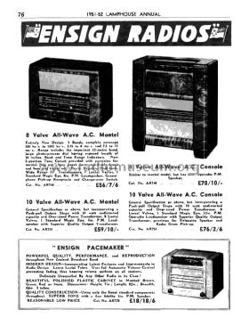 Ensign 8 All Wave 839; Ensign Radio, The (ID = 2911850) Radio