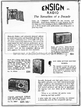 Ensign JN7; Ensign Radio, The (ID = 2881819) Radio