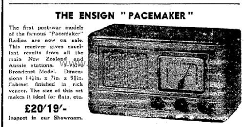 Ensign Pacemaker ; Ensign Radio, The (ID = 2882784) Radio
