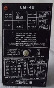 Multimeter UM-4B; ERA; Warschau (ID = 1439220) Equipment