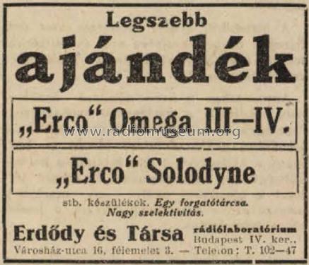 Solodyne ; Erdődy & Co. Erco; (ID = 2382940) Radio