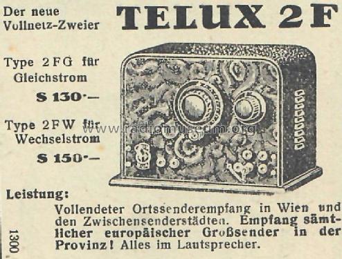 Telux 2FW ; Erema, Elektroges. (ID = 2643947) Radio