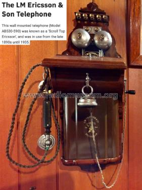 Wall mounted Telephone AB530-590; Ericsson L.M., (ID = 2846214) Telephony