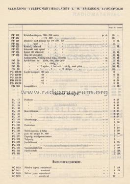 Kristallmottagare / Detektor-Empfänger ; Ericsson L.M., (ID = 2233801) Cristallo