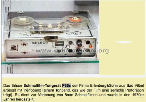 Schmalfilm-Tongerät P66s; Erlson, Karl (ID = 1723481) R-Player