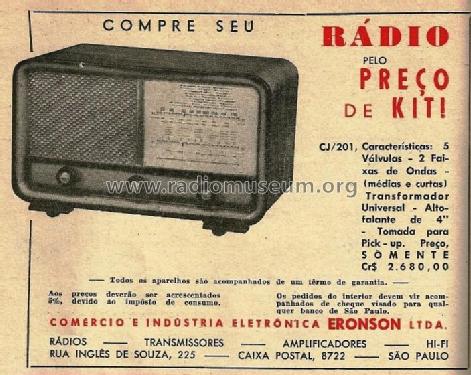 CJ-201; Eronson, Comércio e (ID = 1904400) Radio