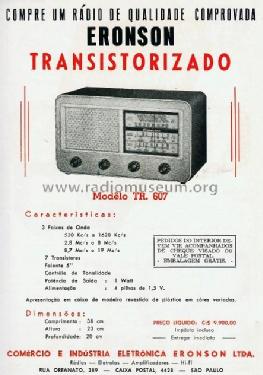 TR-607; Eronson, Comércio e (ID = 1895211) Radio