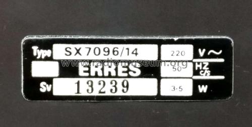 Clock Radio SX7096 /14; Erres, Van der Heem (ID = 2206322) Radio
