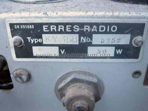 KY156; Erres, Van der Heem (ID = 639569) Radio