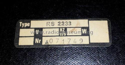 RS2233; Erres, Van der Heem (ID = 1217363) Radio