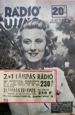 2+1 lámpás ; Erzsébet körúti Rádi (ID = 1201279) Radio