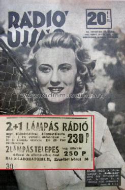 2 lámpás ; Erzsébet körúti Rádi (ID = 1201269) Radio