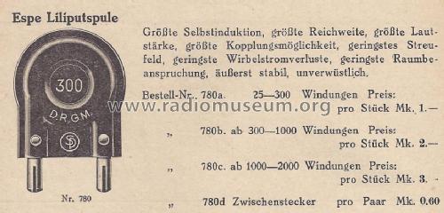 Liliput Steckspule; Espe-Werke Strelow & (ID = 1543820) Radio part