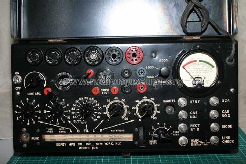 Tube tester 105 ; Espey Mfg. Co., Inc. (ID = 534479) Equipment