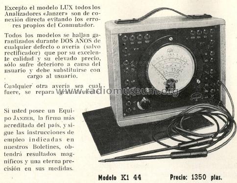 Analizador Universal K1-44; Estrada, Janzer; (ID = 2574606) Equipment