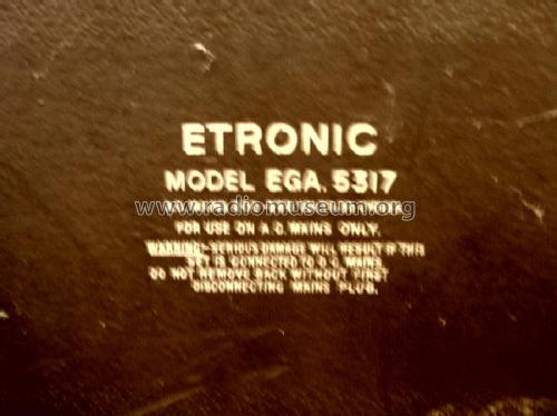 Windsor EGA 5317; Etronic Brand, Hale (ID = 2951071) Radio