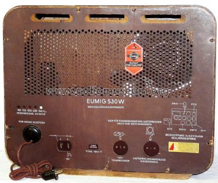 530W; Eumig, Elektrizitäts (ID = 1276879) Radio