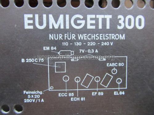 Eumigett 300 387W ; Eumig, Elektrizitäts (ID = 1958858) Radio
