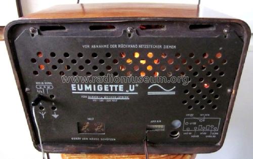 Eumigette 382U ; Eumig, Elektrizitäts (ID = 1733969) Radio