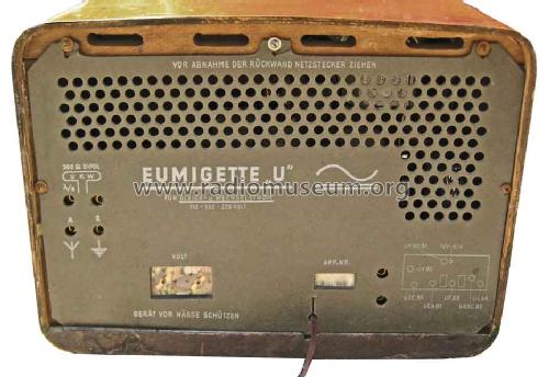 Eumigette 382U ; Eumig, Elektrizitäts (ID = 617777) Radio