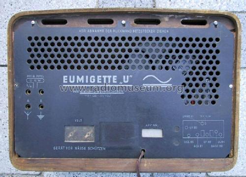 Eumigette 382U ; Eumig, Elektrizitäts (ID = 86192) Radio