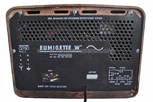 Eumigette 382W ; Eumig, Elektrizitäts (ID = 1130959) Radio