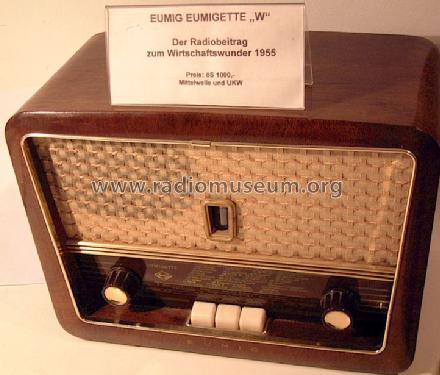 Eumigette 382W ; Eumig, Elektrizitäts (ID = 209648) Radio