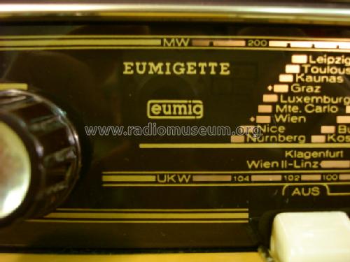 Eumigette 382W ; Eumig, Elektrizitäts (ID = 277802) Radio