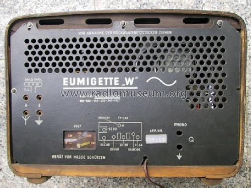 Eumigette 382W ; Eumig, Elektrizitäts (ID = 72290) Radio
